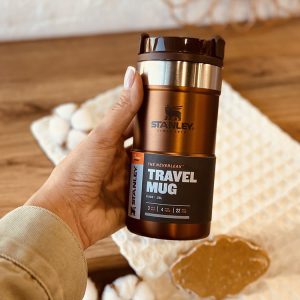 تراول ماگ استنلی 250 میل قهوه ای مدل NEVERLEAK