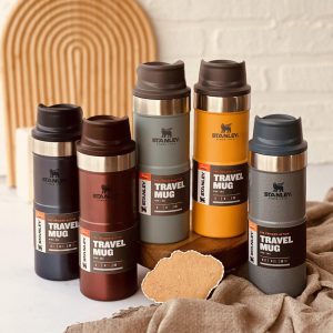 تراول ماگ استنلی 350 میل دکمه ای