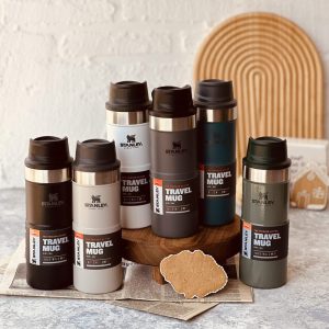 تراول ماگ استنلی 350 میل دکمه ای