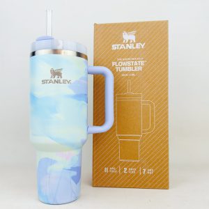 ماگ دسته دار استنلی آبی سبز مدل QUENCHER H2O TUMBLER