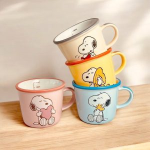 ماگ سرامیکی لبه رنگی اسنوپی