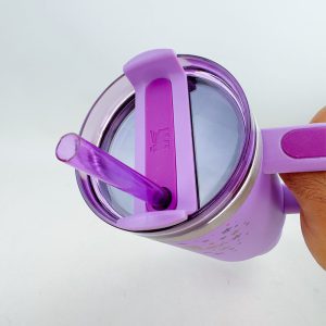 ماگ دسته دار استنلی ستاره ای بنفش مدل QUENCHER H2O TUMBLER