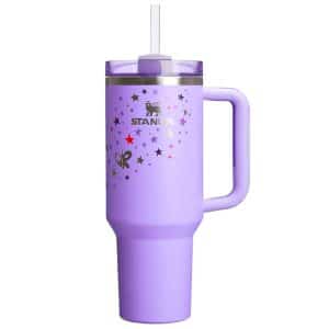ماگ دسته دار استنلی ستاره ای بنفش مدل QUENCHER H2O TUMBLER