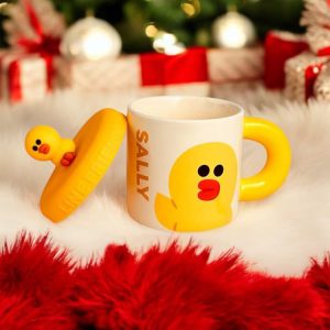 ماگ درب سیلیکونی حیوانات بامزه