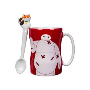 ماگ دیزنی بایمکس و موچی با ست قاشق