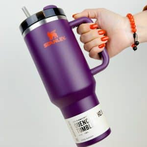 ماگ دسته دار استنلی بنفش مدل QUENCHER H2O TUMBLER