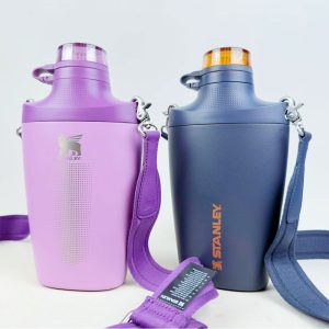 بطری استنلی اورجینال 680 میل دوجداره نی دار مدل iceflow jug